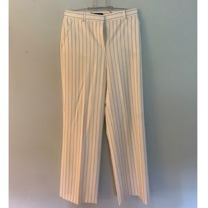 Pinstripe Moda International Wide-Legged Trousers